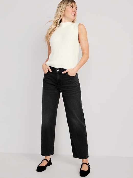 Image number 3 showing, Mid-Rise Boyfriend Loose Jeans