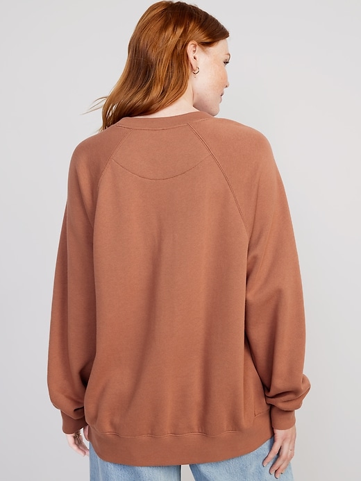Image number 2 showing, Oversized Vintage Tunic Sweatshirt for Women