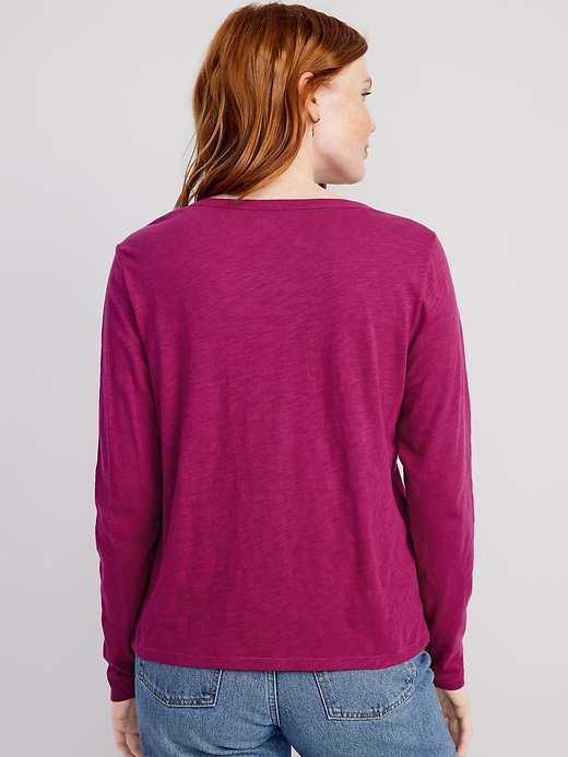 Image number 2 showing, EveryWear Long-Sleeve Slub-Knit T-Shirt
