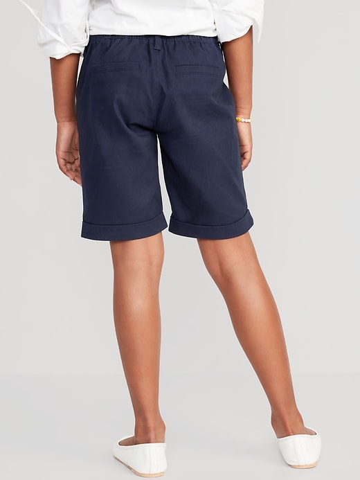 View large product image 2 of 4. School Uniform Pull-On Bermuda Shorts for Girls