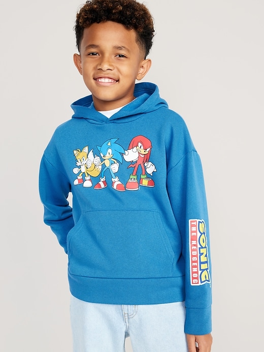 View large product image 1 of 3. Gender-Neutral Licensed Pop-Culture Pullover Hoodie for Kids