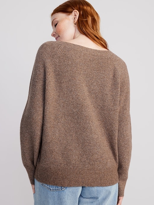 Image number 6 showing, SoSoft V-Neck Cocoon Sweater