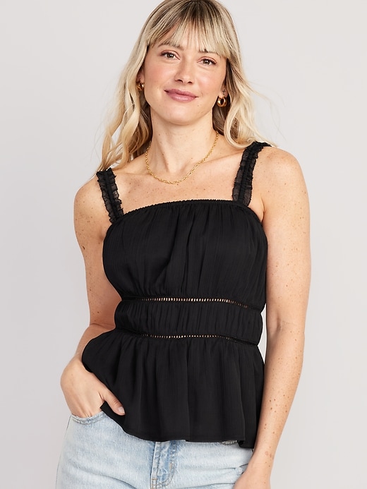 Ruffle-Strap Cami Top | Old Navy