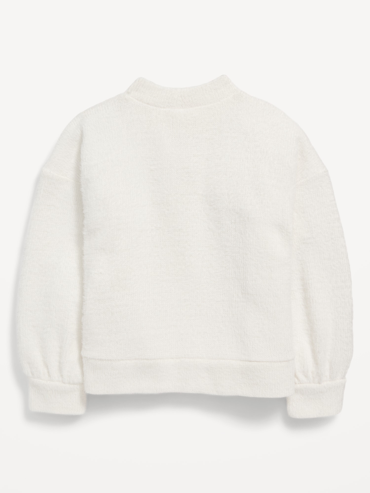 Textured-Chenille Mock-Neck Sweatshirt for Girls | Old Navy