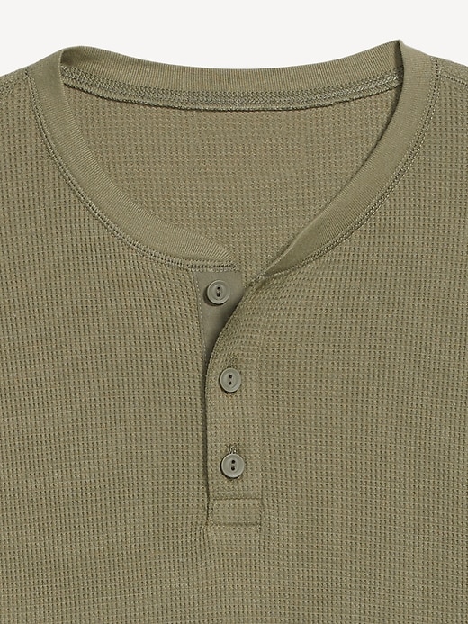 Image number 8 showing, Waffle-Knit Henley T-Shirt