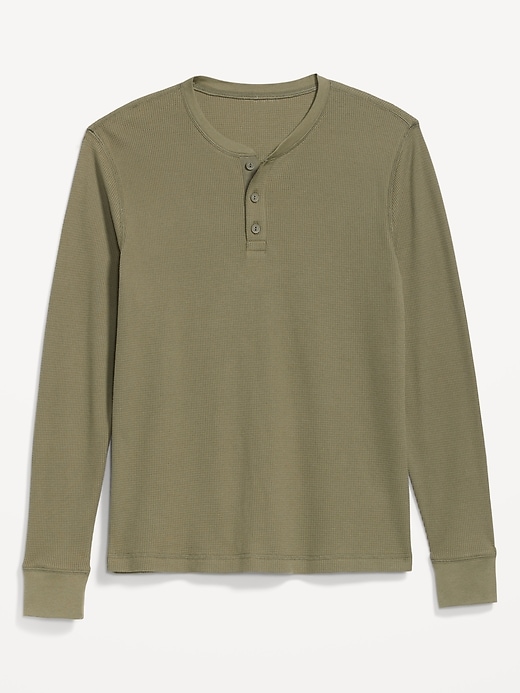 Image number 7 showing, Waffle-Knit Henley T-Shirt