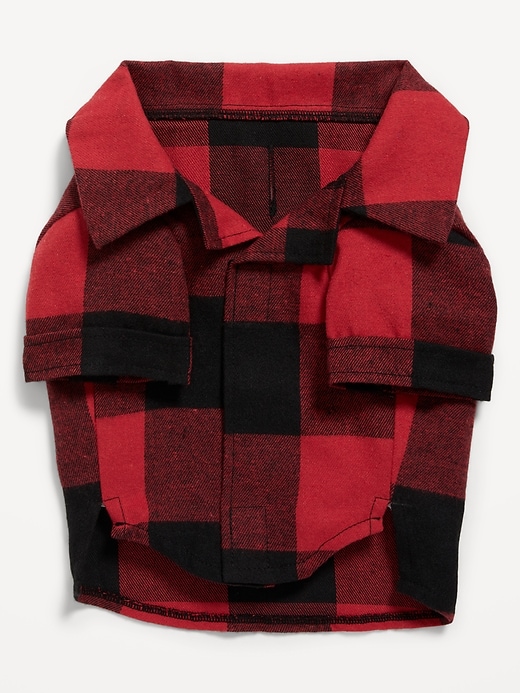 View large product image 2 of 2. Matching Print Flannel Shirt for Pets