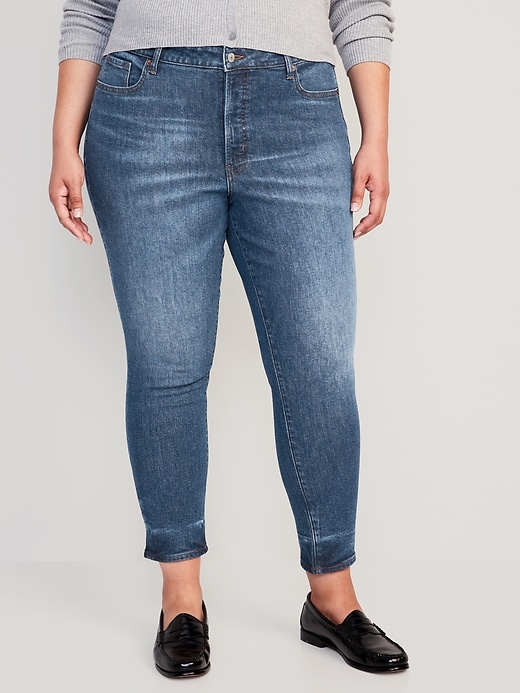 Image number 7 showing, High-Waisted OG Straight Cotton-Hemp Blend Ankle Jeans