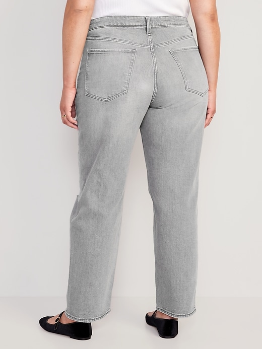 Image number 8 showing, High-Waisted OG Loose Button-Fly Ripped Jeans