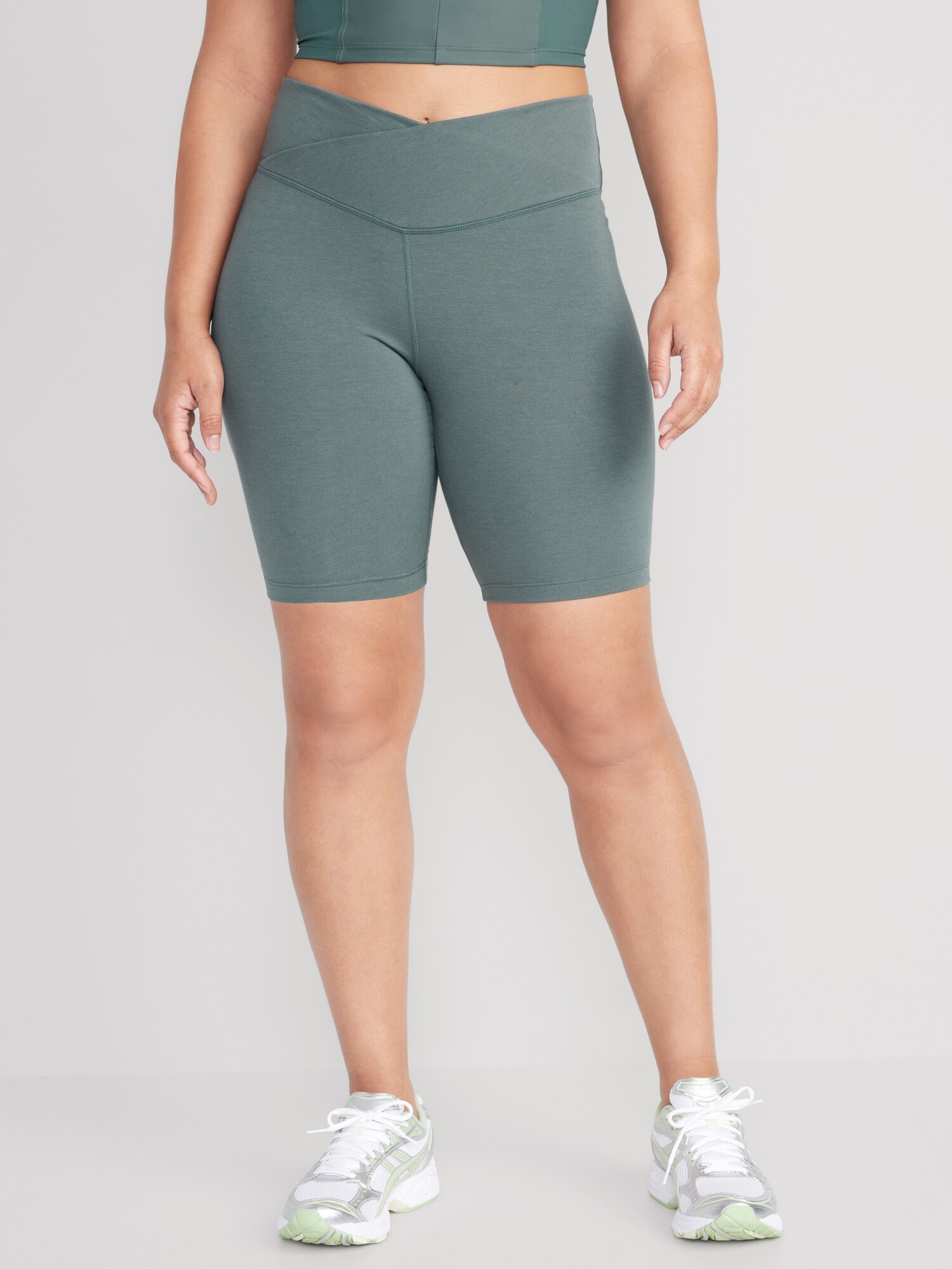 Extra HighWaisted PowerChill Biker Shorts for Women 8inch inseam Old Navy