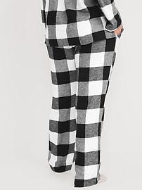 Mid-Rise Flannel Pajama Pants for Women