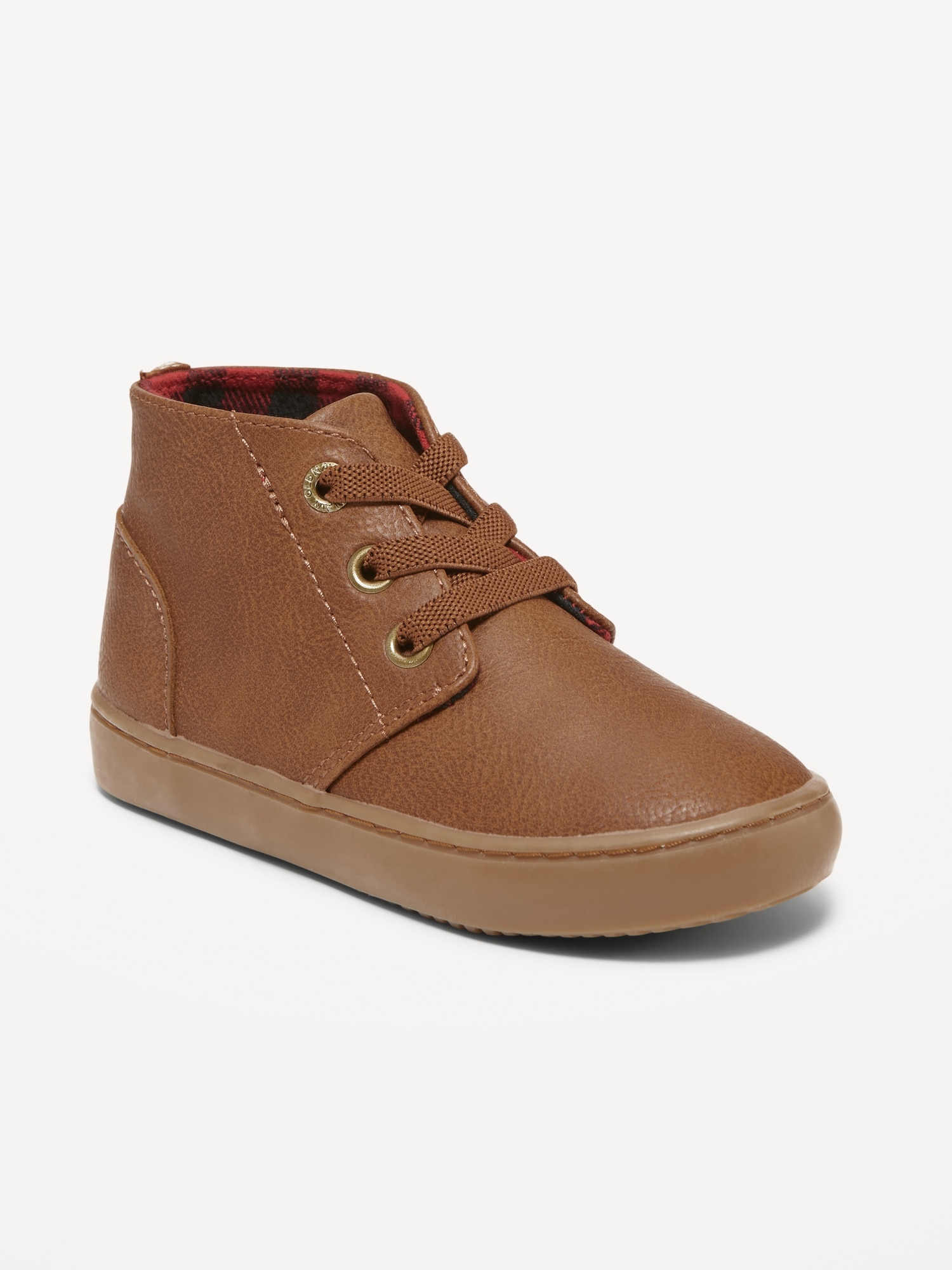 Faux-Leather Sneaker Boots for Toddler Boys