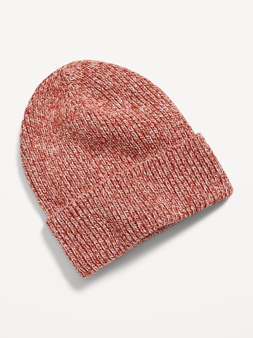 View large product image 2 of 2. Gender Neutral Wide Cuff Beanie Hat for Adults