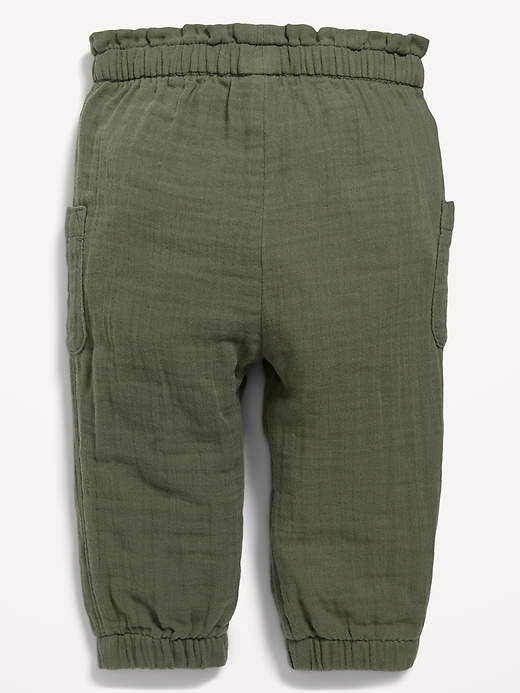 View large product image 2 of 2. Double-Weave Cargo Jogger Sweatpants for Baby