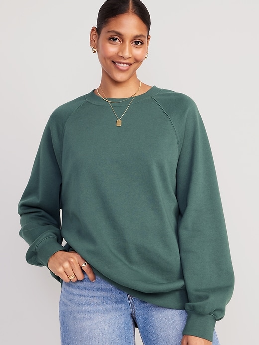 View large product image 1 of 3. Oversized Vintage Tunic Sweatshirt