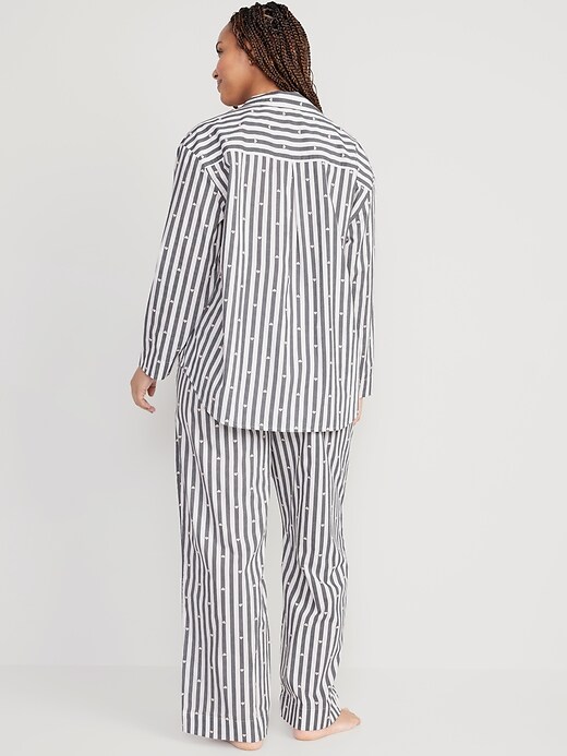 Image number 6 showing, Oversized Poplin Pajama Set