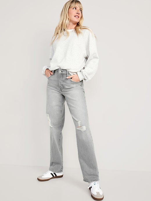 Image number 3 showing, High-Waisted OG Loose Button-Fly Jeans