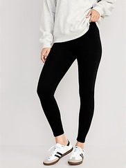 High-Waisted Cropped Ruched Leggings for Women