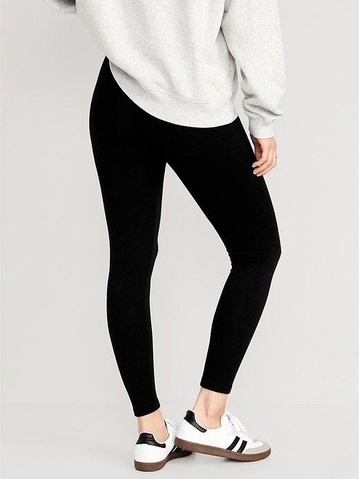 Image number 2 showing, High Waisted Fleece-Lined Leggings for Women