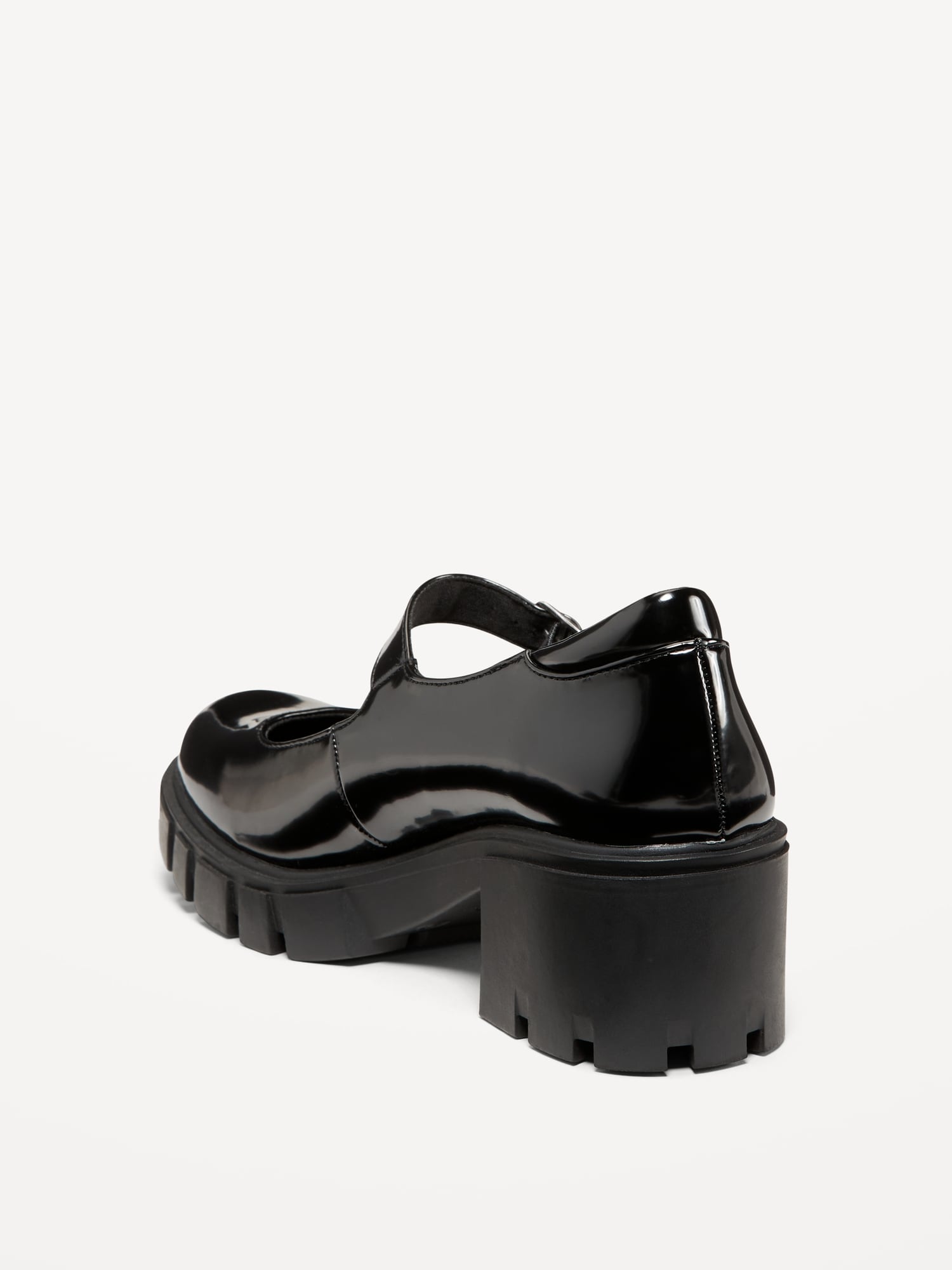 ASOS DESIGN Wide Fit Penny platform mary jane heeled shoes in black | ASOS