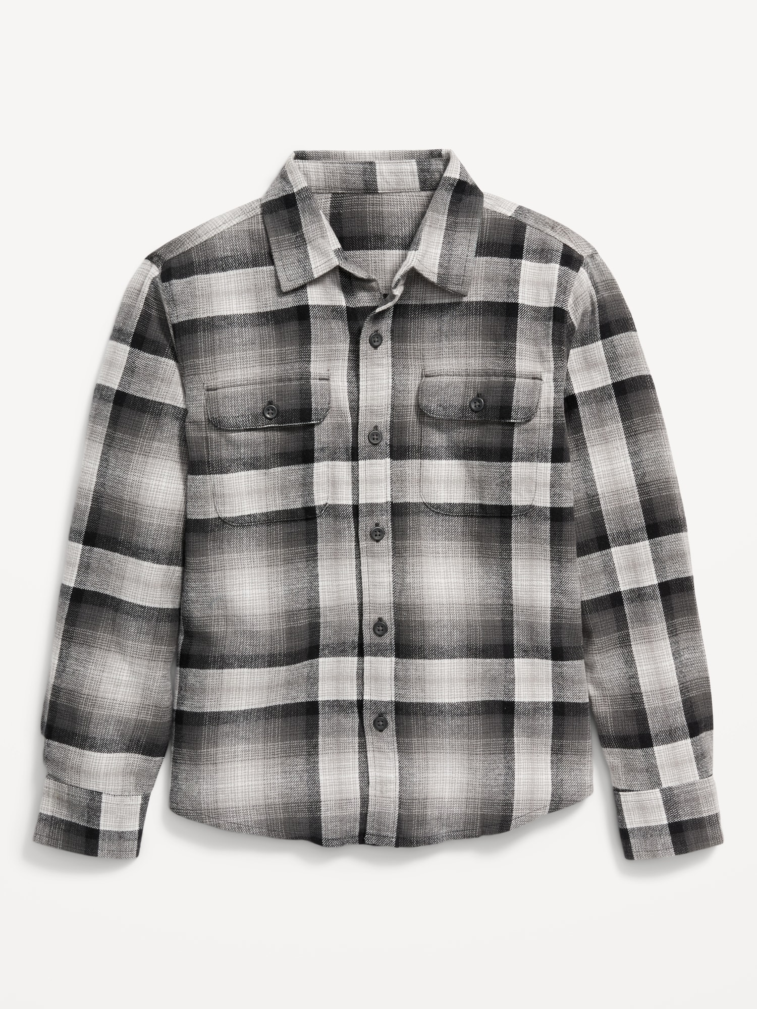 Soft-Brushed Flannel Pocket Shirt for Boys