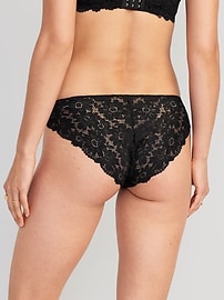 Image number 2 showing, Mid-Rise Lace Bikini Underwear