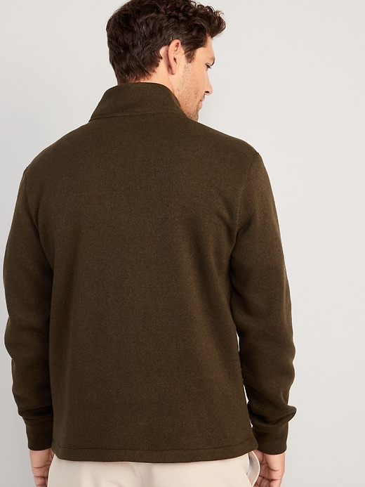 Image number 2 showing, Sweater-Knit Quarter Zip
