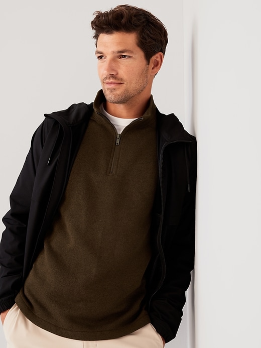 Image number 3 showing, Sweater-Knit Quarter Zip