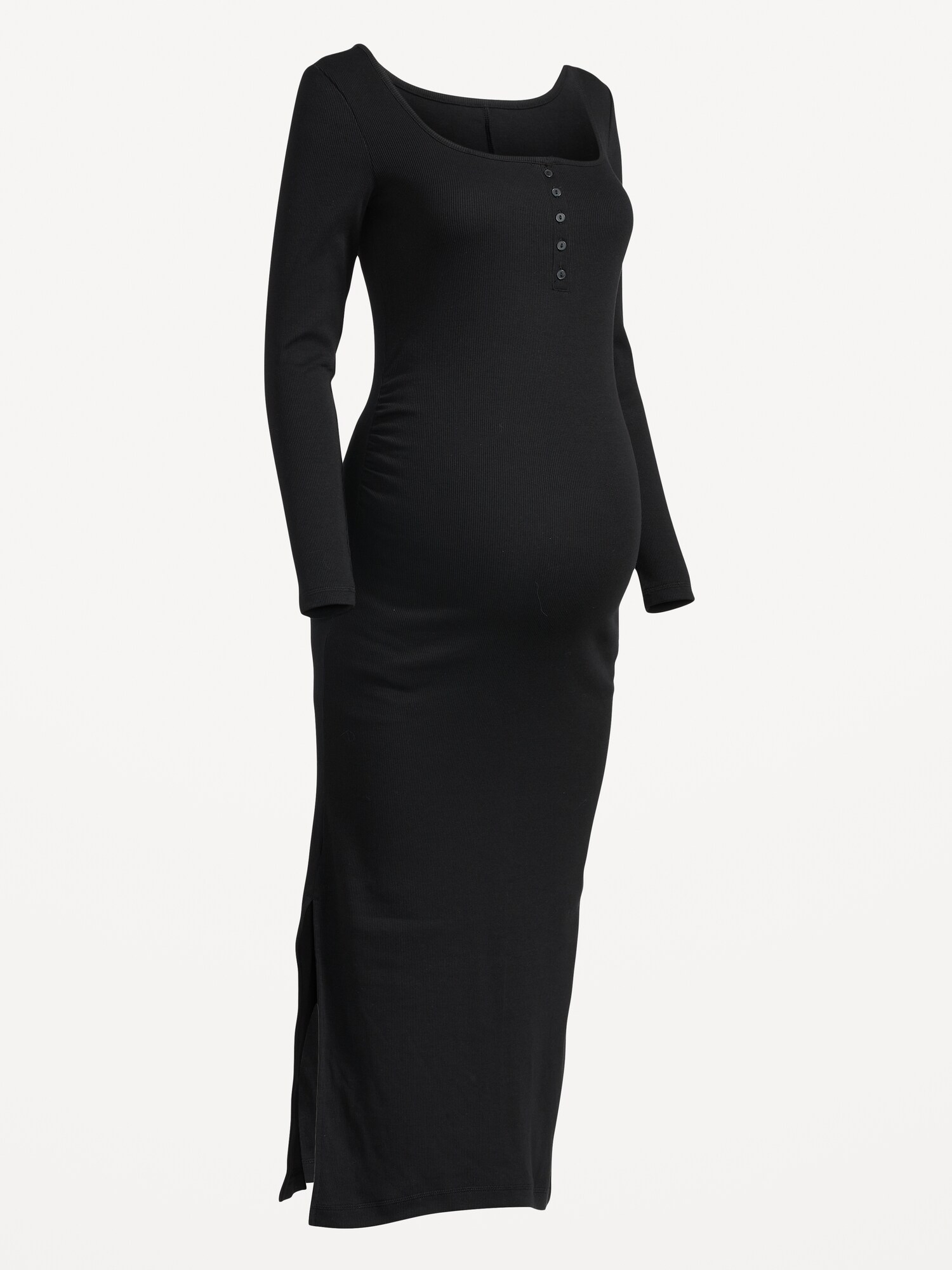 Maternity Long Sleeve Henley Bodycon Dress Old Navy