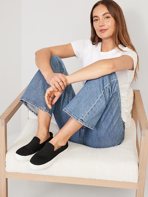 Image number 5 showing, Soft-Knit Slip-On Sneakers for Women