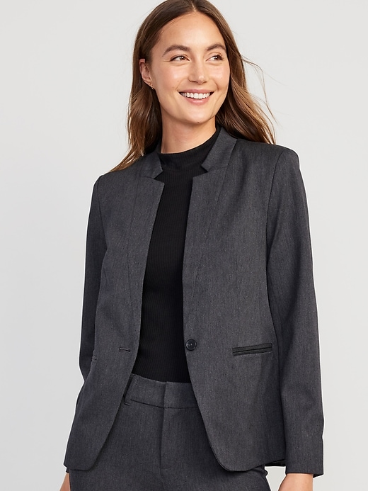 Image number 1 showing, Heathered Twill Pixie Blazer for Women