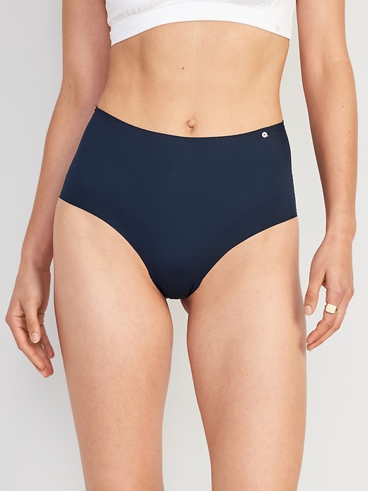 View large product image 1 of 8. High-Waisted No-Show Bikini Underwear