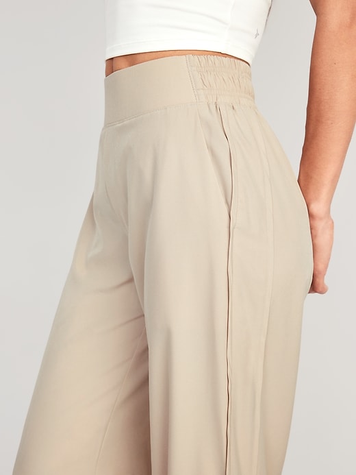 Image number 4 showing, High-Waisted StretchTech Wide-Leg Pants