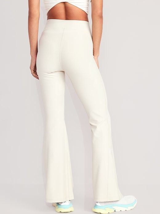Image number 2 showing, Extra High-Waisted PowerSoft Ribbed Super Flare Leggings