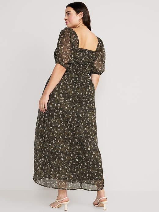 Image number 5 showing, Fit & Flare Smocked Maxi Dress