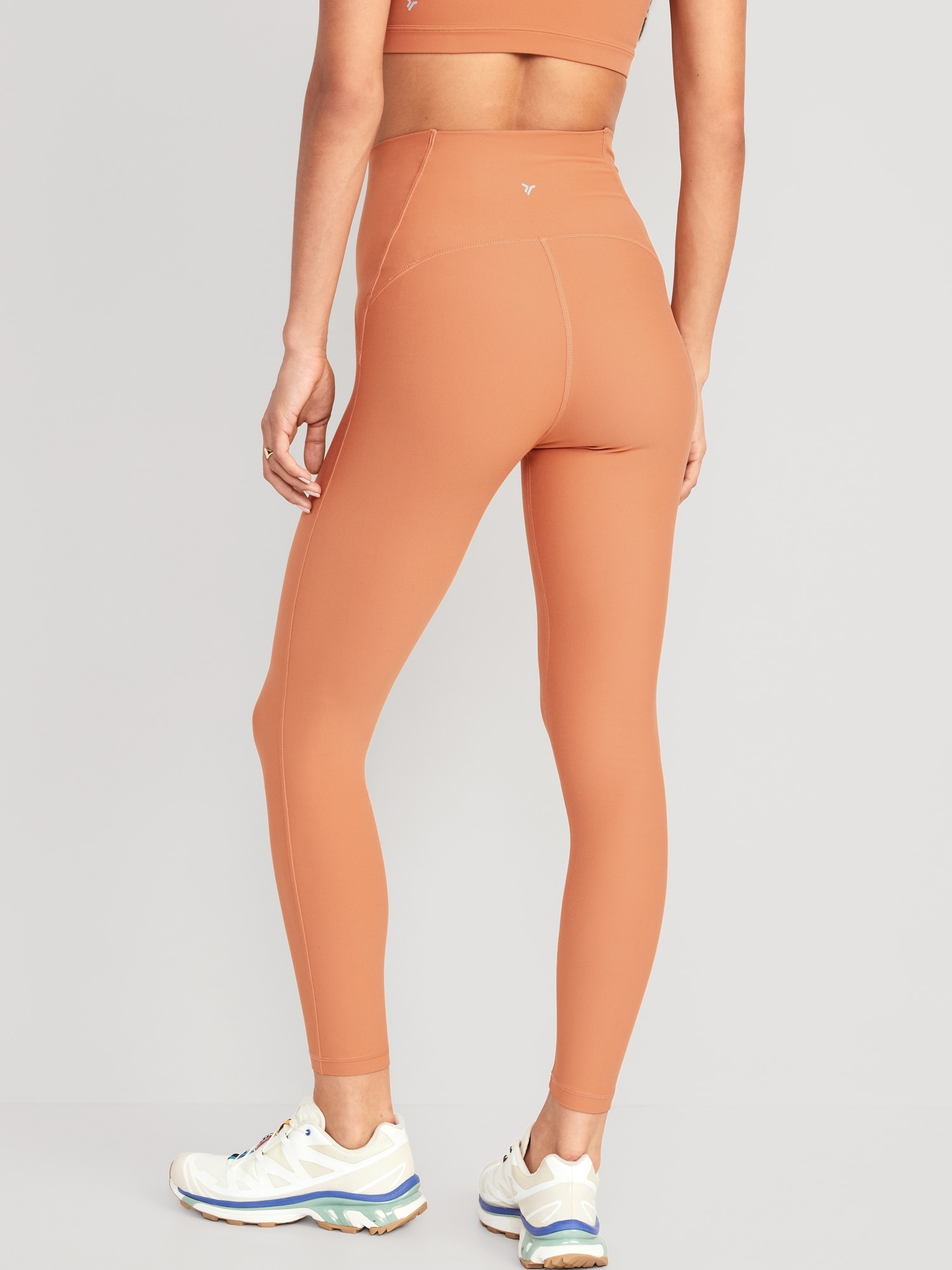 Lululemon high deep Orange leggings size 10
