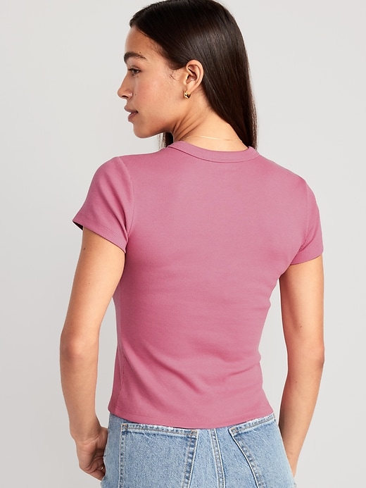 Snug Cropped T-Shirt for Old | Women Navy