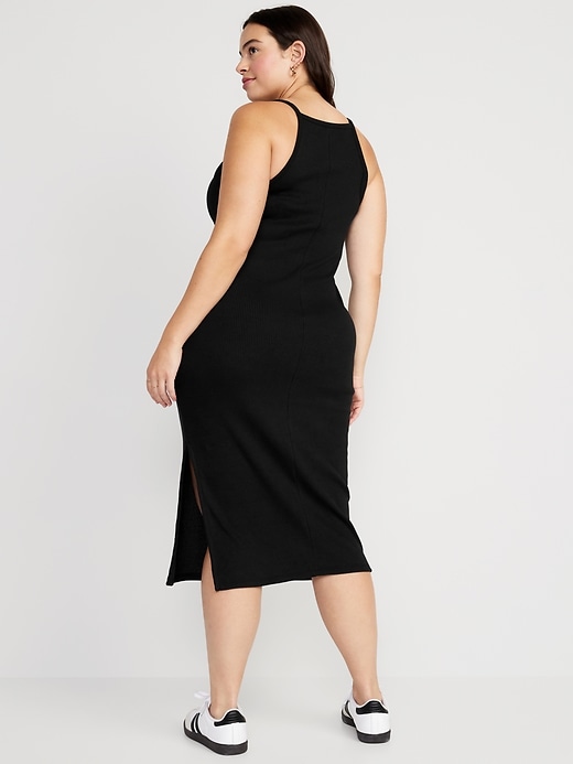 Image number 5 showing, Fitted Sleeveless Rib-Knit Midi Dress
