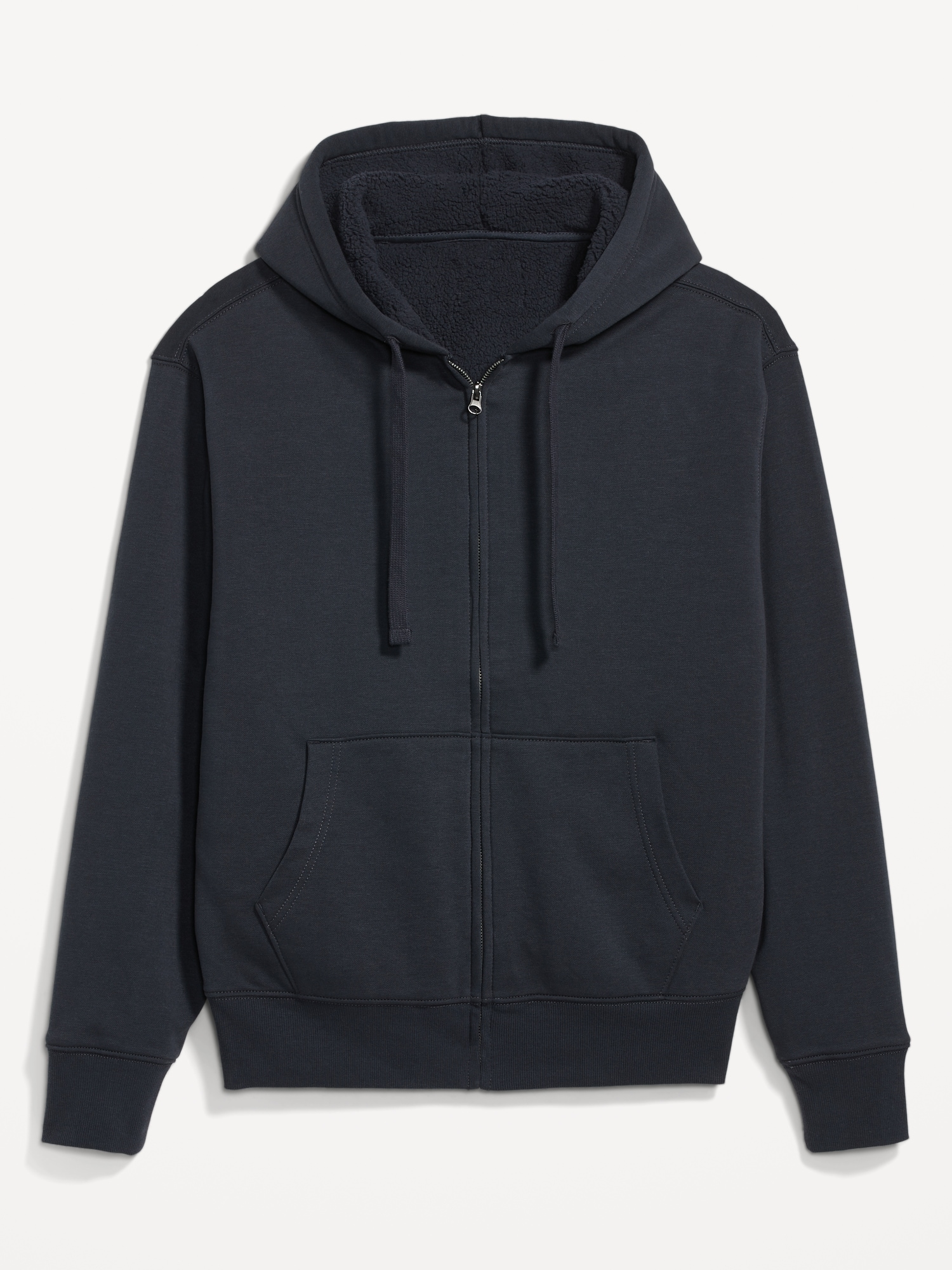 Sherpa Lined Zip Hooded Sweatshirts
