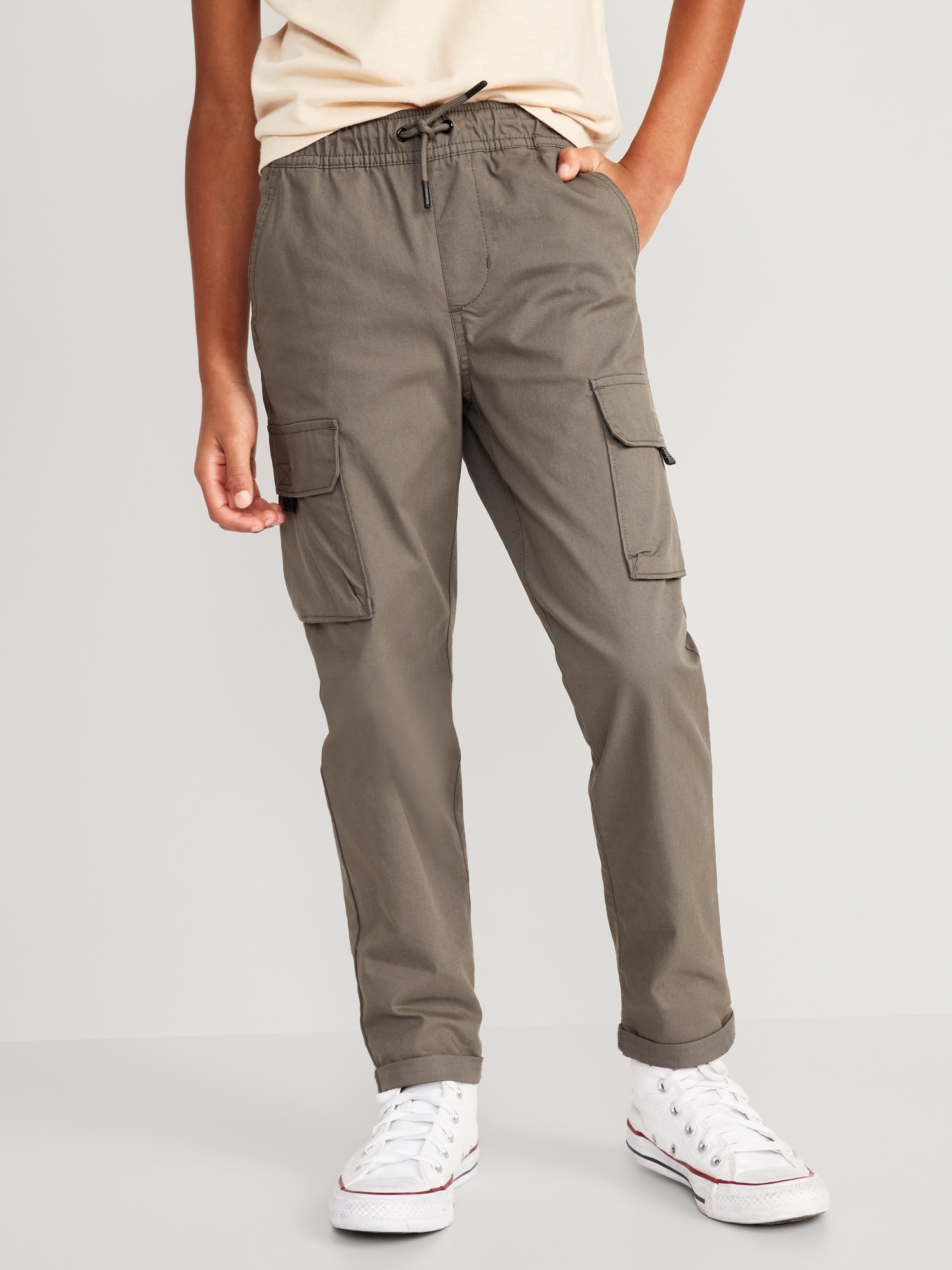 Buy Charcoal Grey Slim Cotton Stretch Cargo Trousers from Next USA