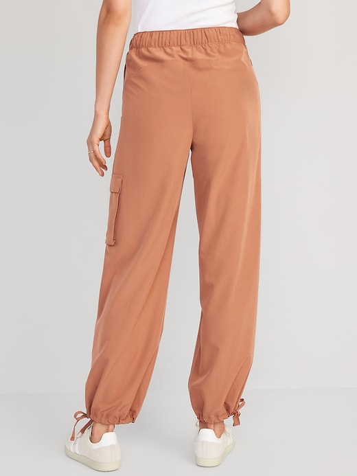 Image number 2 showing, High-Waisted StretchTech Wide-Leg Cargo Pants