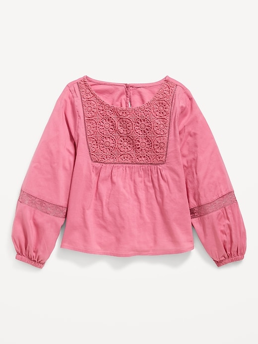 View large product image 2 of 3. Long-Sleeve Swing Top for Girls