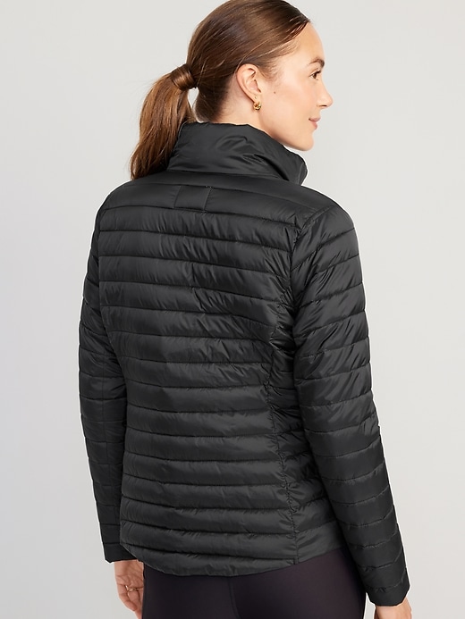Image number 2 showing, Narrow-Channel Quilted Puffer Jacket