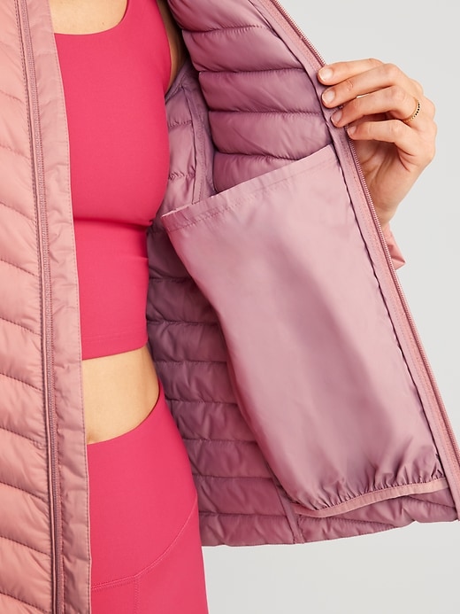 Image number 4 showing, Narrow-Channel Quilted Puffer Jacket