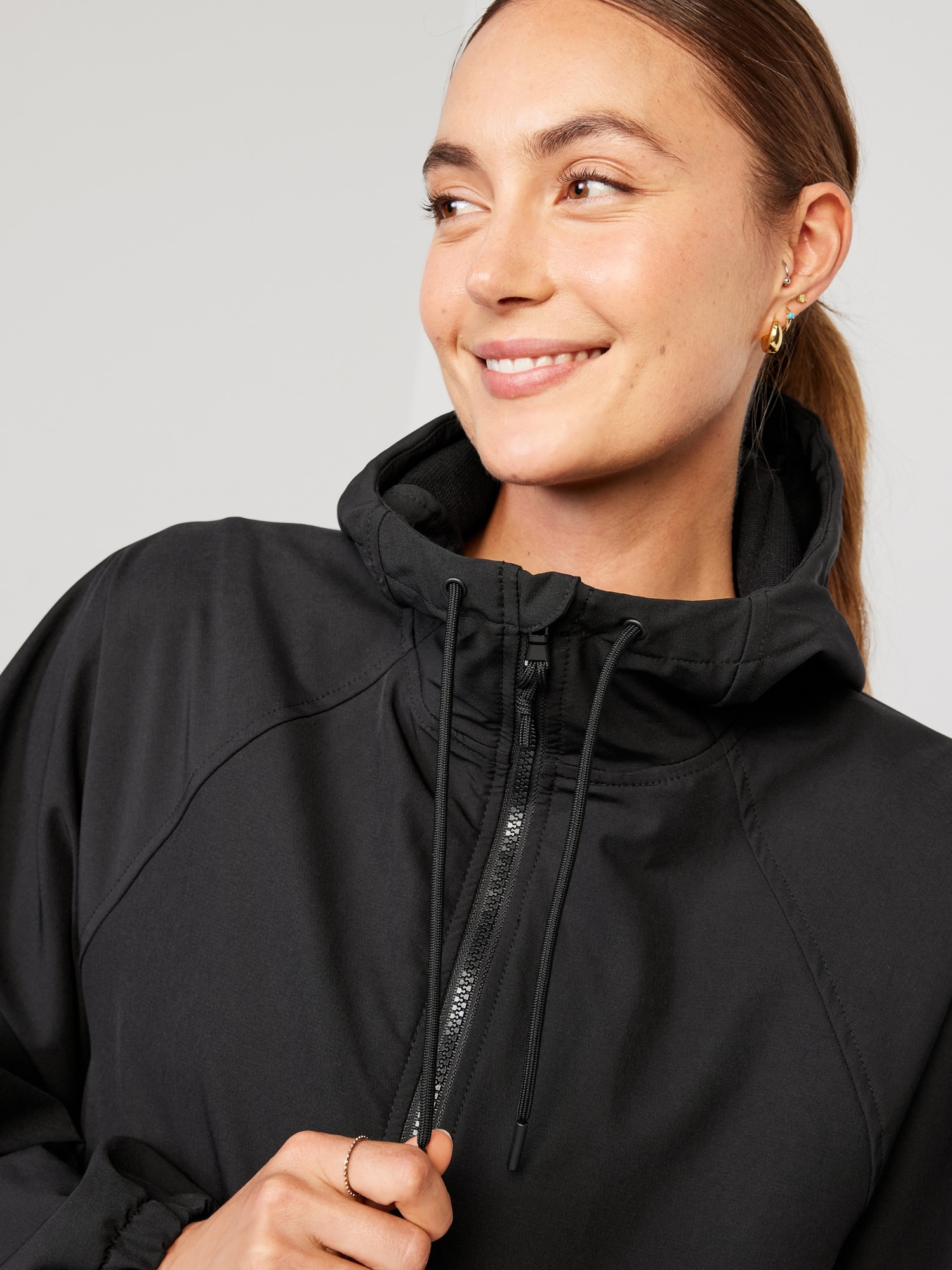 StretchTech Hooded Zip Jacket for Women | Old Navy