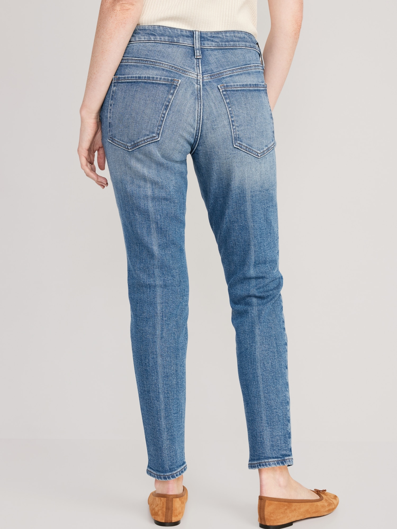 Cash Blue Mid Rise Straight Fit Jeans