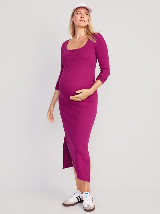 bodycon dress old navy Maternity Long-Sleeve Bodycon Dress