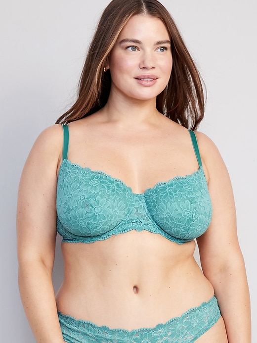 Image number 7 showing, Lace Underwire Balconette Bra