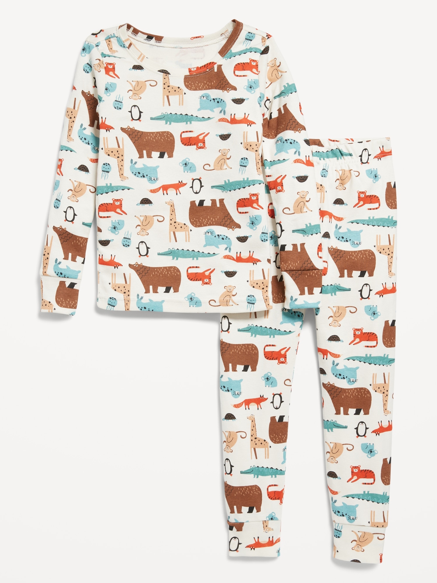 Unisex Snug-Fit Printed Pajama Set for Toddler & Baby | Old Navy