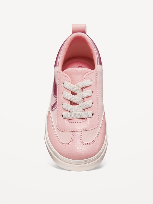 View large product image 2 of 4. Elastic-Lace Chunky Sneakers for Toddler Girls